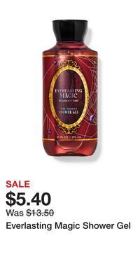 Bath & Body Works Everlasting magic shower gel offer