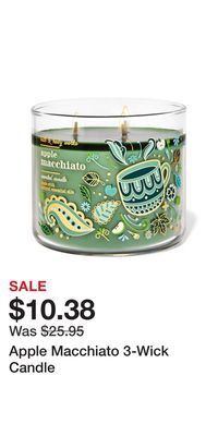 Bath & Body Works Apple macchiato 3-wick candle offer