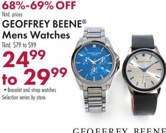 Boscov's Geoffrey beene mens watches offer