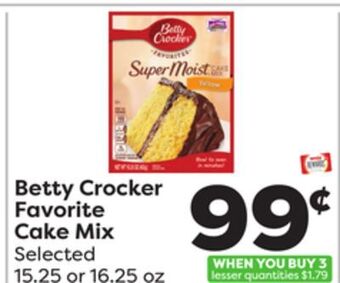 Weis Markets Betty crocker favorite cake mix offer