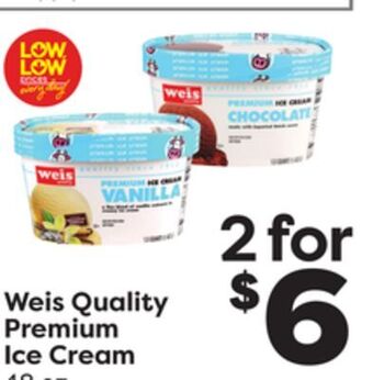 Weis Markets Weis quality premium ice cream offer