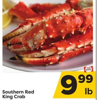 Weis Markets Southern red king crab offer