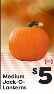 Weis Markets Medium jack-o-lanterns offer