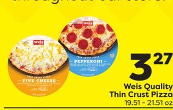 Weis Markets Weis quality thin crust pizza offer