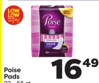 Weis Markets Poise pads offer