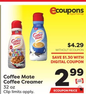 Weis Markets Coffee mate coffee creamer offer