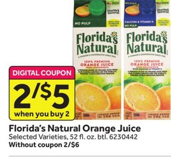 Stop&Shop Florida's natural orange juice offer