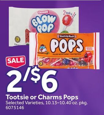 Stop&Shop Tootsie or charms pops offer
