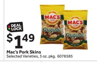 Stop&Shop Mac's pork skins offer