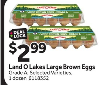 Stop&Shop Land o lakes large brown eggs offer