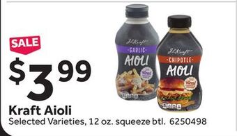 Stop&Shop Kraft aioli offer