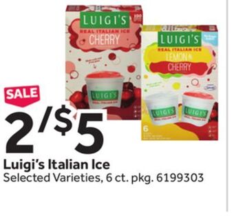 Stop&Shop Luigi's italian ice offer