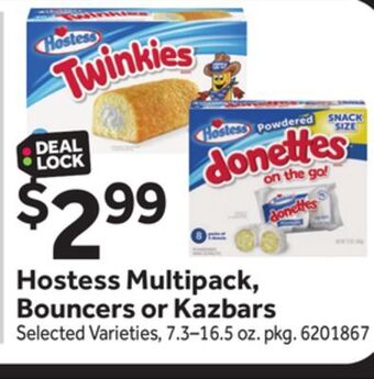 Stop&Shop Hostess multipack, bouncers or kazbars offer