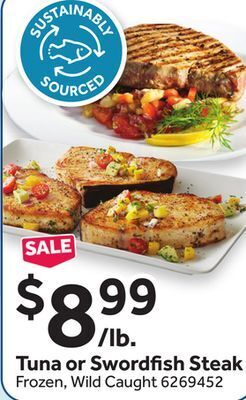 Stop&Shop Tuna or sword sh steak offer