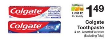 The Fresh Grocer Toothpaste offer