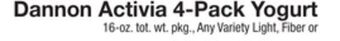 The Fresh Grocer Activia 4-pack yogurt offer