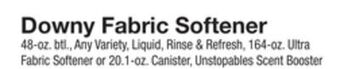 The Fresh Grocer Fabric softener offer