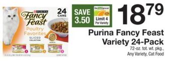 The Fresh Grocer Fancy feast variety 24-pack offer