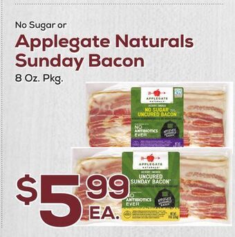 DeCicco & Sons Applegate naturals sunday bacon offer