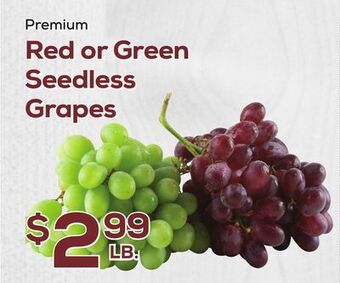 DeCicco & Sons Red or green seedless grapes offer