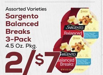 DeCicco & Sons Sargento balanced breaks 3-pack offer