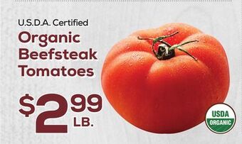 DeCicco & Sons Organic beefsteak tomatoes offer