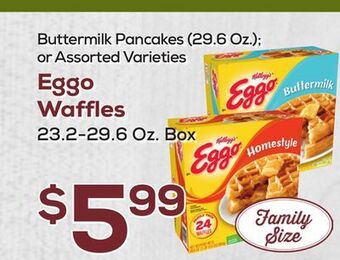DeCicco & Sons Eggo waffles 23.2-29.6 oz. box offer