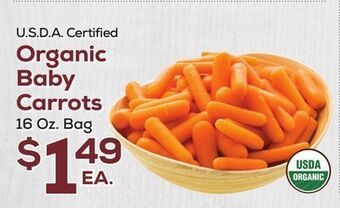 DeCicco & Sons Organic baby carrots offer