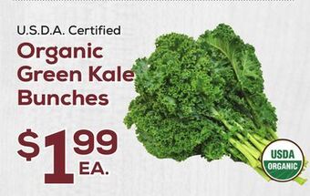 DeCicco & Sons Organic green kale bunches offer