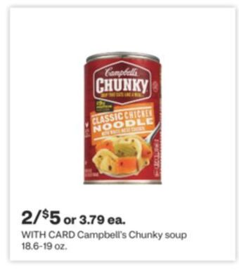 CVS Campbell's chunky soup 18.6-19 oz offer