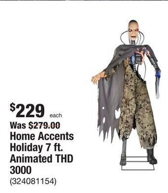 The Home Depot Home accents holiday 7 ft. animated thd 3000 offer