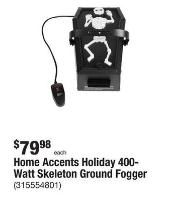 The Home Depot Home accents holiday 400-watt skeleton ground fogger offer