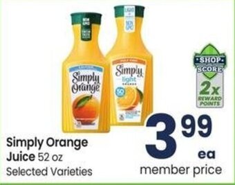 Albertsons Simply Orange Juice offer