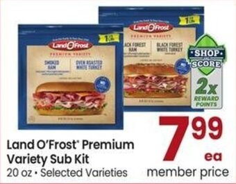 Albertsons Land O'Frost Premium Variety Sub Kit offer