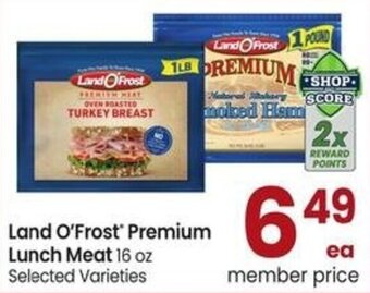 Albertsons Land O'Frost Premium Lunch Meat 16 oz offer