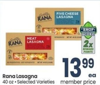 Albertsons Rana Lasagna offer