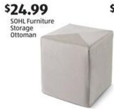 Aldi SOHL Furniture Storage Ottoman offer