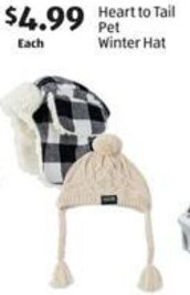 Aldi Heart to Tail Pet Winter Hat offer