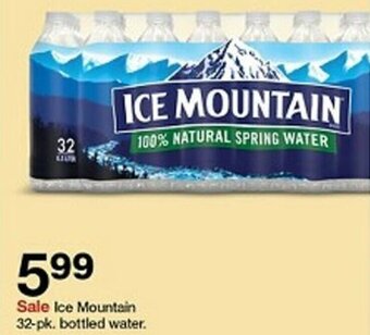 Target Ice Mountain 32-pk. bottled water. offer