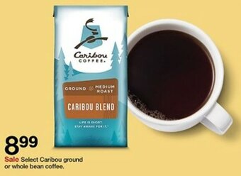 Target Select Caribou ground or whole bean coffee. offer