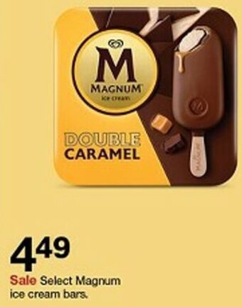 Target Select Magnum ice cream bars. offer