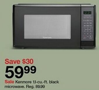 Target Kenmore 11-cu-ft. black microwave. offer