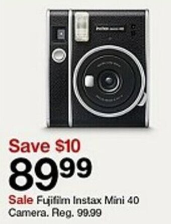 Target Fujifilm Instax Mini 40 Camera. offer