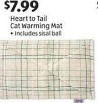 Aldi Heart to Tail Cat Warming Mat offer