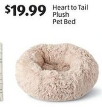 Aldi Heart to Tail Plush Pet Bed offer