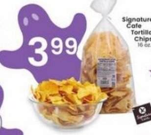 Albertsons Signature Cafe Tortilla Chips 16 oz offer