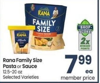 Albertsons Rana Family Size Pasta or Sauce 12.5-20 oz offer