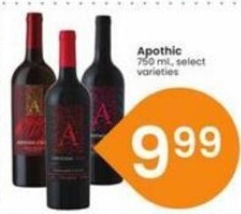 Albertsons Apothic 750 ml offer