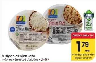 Albertsons O Organics Rice Bowl offer