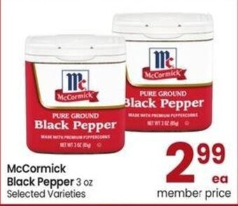 Albertsons McCormick Black Pepper 3 oz offer
